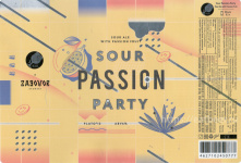 Этикетка пива Sour Passion Party от пивоварни Stamm Brewing. Изображение №1 (фото: Андрей Атаевв)