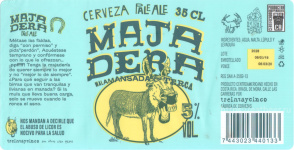 Этикетка пива Majadera от пивоварни Treintaycinco. Изображение №1