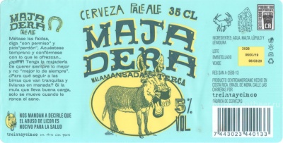 Этикетка пива Majadera от пивоварни Treintaycinco. Изображение №1 (фото: )