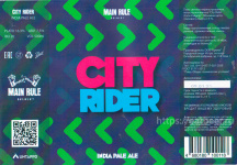Этикетка пива City Rider от пивоварни Main Rule. Изображение №1 (фото: Андрей Атаевв)