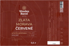 Этикетка пива Zlata Morava Cervene от пивоварни Wooden Barrel. Изображение №1 (фото: Андрей Атаевв)