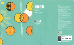 Этикетка пива NOON от пивоварни Red Rocket Brewery. Изображение №1 (фото: Андрей Атаевв)