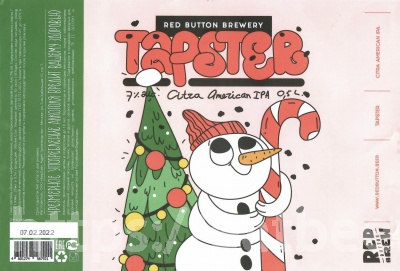 Этикетка пива TAPSTER APA от пивоварни Red Button Brewery. Изображение №1 (фото: Андрей Атаевв)