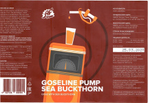 Этикетка пива Goseline Pump: Sea Buckthorn от пивоварни AF Brew. Изображение №1 (фото: Дима Боргир)
