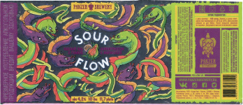 Этикетка пива Sour Flow (Гуава,Лемонграсс,Маракуйя) от пивоварни Panzer Brewery. Изображение №1 (фото: Дима Боргир)