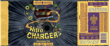 Этикетка пива Nitro Charger от пивоварни Panzer Brewery. Изображение №1 (фото: Дима Боргир)