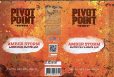 Этикетка пива Amber Storm от пивоварни Pivot Point. Изображение №1 (фото: Дима Боргир)