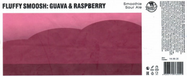 Этикетка пива Fluffy Smoosh: Guava & Raspberry от пивоварни Black Cat Brewery. Изображение №1 (фото: Дима Боргир)