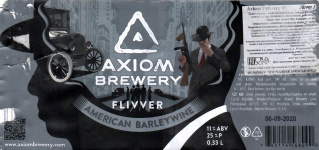 Этикетка пива Flivver от пивоварни Axiom Brewery. Изображение №1 (фото: Дима Боргир)