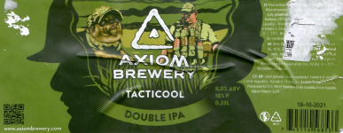 Этикетка пива Tacticool от пивоварни Axiom Brewery. Изображение №1 (фото: Дима Боргир)