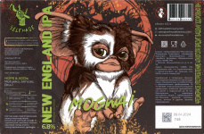 Этикетка пива Mogwai от пивоварни Selfmade Brewery. Изображение №1 (фото: Андрей Атаевв)