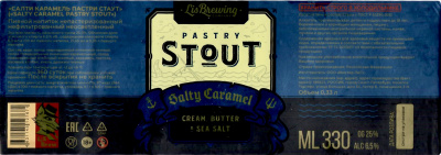 Этикетка пива Stout Pastry Salty Caramel от пивоварни LiS Brew. Изображение №1 (фото: Дима Боргир)