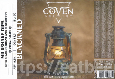 Этикетка пива BLACKNED от пивоварни COVEN Brewery. Изображение №1 (фото: Дима Боргир)