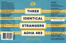 Этикетка пива Three Identical Strangers: ADHA 483 от пивоварни AF Brew. Изображение №1 (фото: Андрей Атаевв)