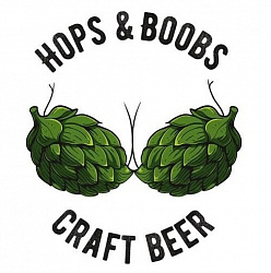 Логотип пивоварни Hops & Boobs Brewery